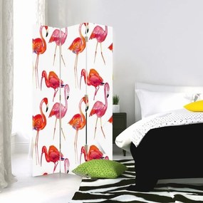 Gario Paraván Flamingók Méret: 180 x 170 cm, Kivitelezés: Klasszikus paraván
