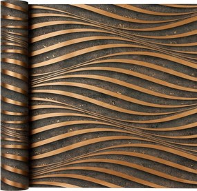 Exkluzív tapéta Réz spirálok betonon