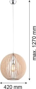 Argon PORTORYKO 3672 Függőlámpa 1x15W/E27 IP20