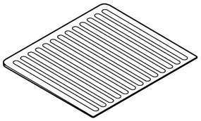 GROHE 40871K00 - Csepegtető tálca 450 x 400 mm kerámia/fekete