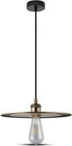 V-tac Függőlámpa Tányér 30CM E27 Arany 3751