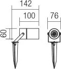 SMARTER 90183 PIT Kültéri Növényvilágító Lámpa E14 IP44