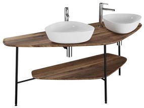 VitrA Plural washbasin console 160 cm walnut 64043