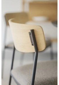 Bézs-natúr színű étkezőszék szett 2 db-os Maymont – Rowico