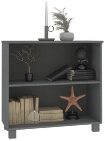 HAMAR sötétszürke tömör fenyőfa tálalószekrény 85 x 35 x 80 cm