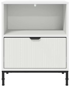 Éjjeliszekrények fiókkal 2 pcs Fehér 49 x 36 x 61 cm Faanyag