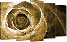 Vászonkép 100x60 Szépia fraktál rózsa