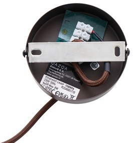 Hotel Chic függőlámpa sötét bronz színben, bronz üveggel, 6-os - Monaco