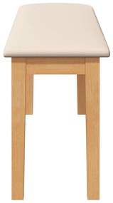 tömörfa gumiból pad 110 cm