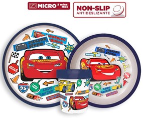 Disney Verdák Stickers Go csúszásmentes étkészlet, micro műanyag szett