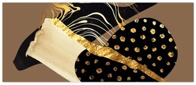 Kép - Absztrakció aranybarna N⁰1 (120x50 cm)