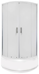 Malibu GL 80 íves mélytálcás zuhanykabin