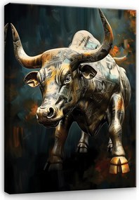 Vászonkép Falra Motivációs Pénz Bika Hálószobába Nappaliba 120x80