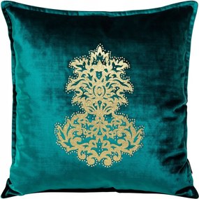 Dekoratív párnahuzat ROYAL-4 45x45 c.türkiz