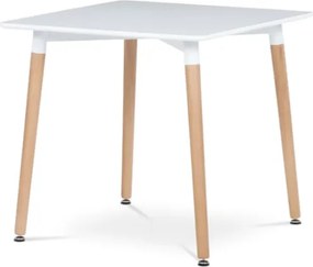 Autronic Étkezőasztal 80x74 cm MDF matt fehér DT-303 WT