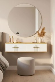 Ida 120 - Sapphire Oak, White