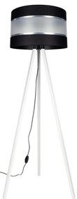 Állólámpa CORAL 1xE27/60W/230V fehér/fekete/króm