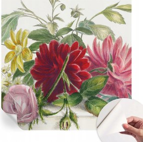 Mosható öntapadós fotótapéta étkezőbe Virágos csokor 250x250 cm