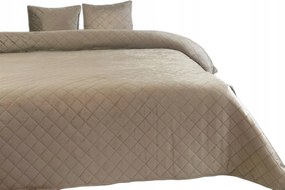 Kétoldalas Ágytakaró Amarante Bézs Steppelt Pléd 180x220 cm 2 párnahuzat