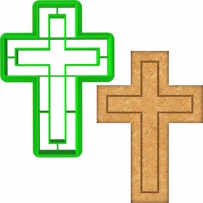 HĂșsvĂ©ti Forma MĂ©zeskalĂĄcs lyukasztĂł HĂșsvĂ©ti ĂldozĂĄs kereszt 8cm