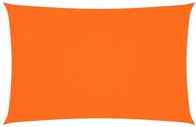 narancssárga téglalap alakú oxford-szövet napvitorla 2 x 5 m
