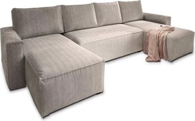 U alakú ülőgarnitúra SMART COSARO 295x140 cm, bézs