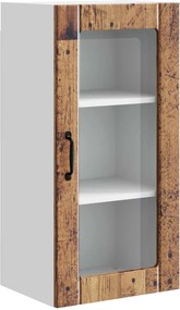 vidaXL Konyhaszekrény polcokkal Öreg fa 40 x 31 x 80 cm Faanyag