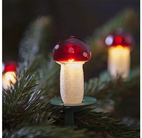 Karácsonyi lánc 7,7 m TOADSTOOL 12xE10/230V piros