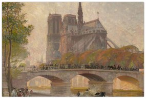 Kép - Robert William Vonnoh, Notre Dame de Paris, reprodukciók (90x60 cm)