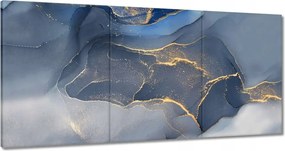 Vászonkép 180x90 Kék márvány