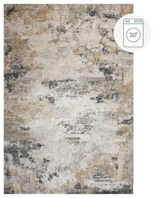 Szürkésbézs mosható szőnyeg 115x170 cm Lila Abstract – Flair Rugs