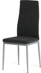 Jídelní židle, černá, látka, DCL-V5031 BK2