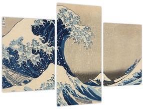 Kép - Katsushika Hokusai, Under the Wave off Kanagawa, reprodukciók (90x60 cm)