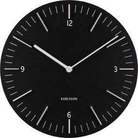 Kerek falióra fekete nappaliba, konyhába modern loft Detailed XX