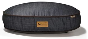 Sötétkék fekhely kutyáknak ø 90 cm Round Bed Denim Medieval Blue / Dark Chocolate M – P.L.A.Y.