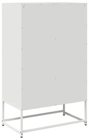 fehér acél magasszekrény 68x39x111,5 cm
