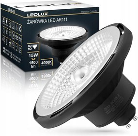 Led izzó AR111 15W =140W 4000K 45st GU10 Semleges Ledlux nem villog