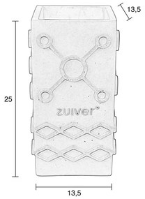Világosszürke beton váza Graphic – Zuiver
