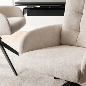 Forgó szék krém színben. JULY