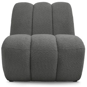 Sötétszürke buklé fotel Janissaire – Bobochic Paris