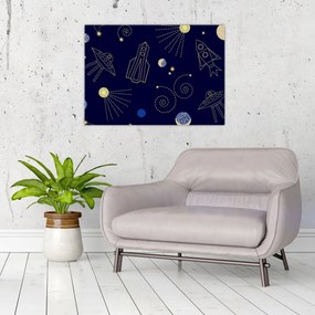 Üveg kép - Univerzum (70x50 cm)