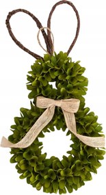 Kiri húsvéti koszorú nyuszi alakú 26x40 cm Homla