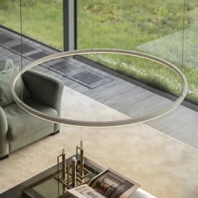 Ideal Lux - kábelre függesztett LED csillár ORACLE SLIM LED/37W/230V 2700K átm. 70 cm fehér