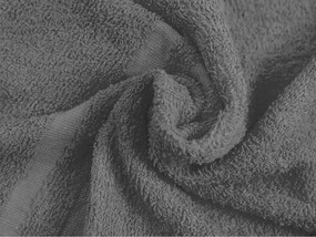 DUAL BASIC szürke törölköző 50x100 cm, 100% pamut