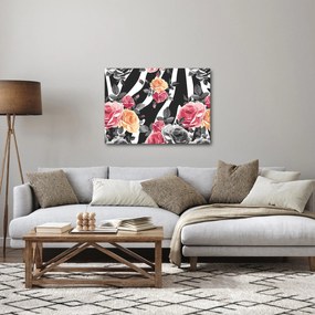 Virágzó rózsák képe (70x50 cm)