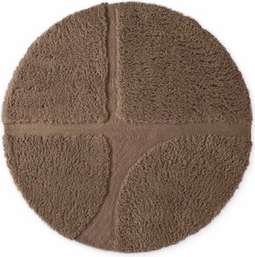 Barna kézi szövésű kerek szőnyeg ø 160 cm Lambeth Jasper – Ted Baker