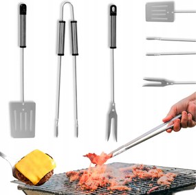 Grill kiegészítők evőeszközök grill eszközök Készlet 3db Acél