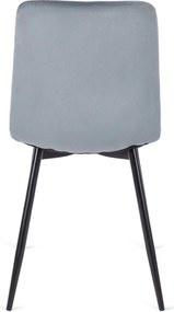 Szürke bársony étkezőszék ROBIN Belföldi Raktárról