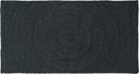 vidaXL Területszőnyegek Négyszögletes Sötétszürke 80 x 150 cm Juta