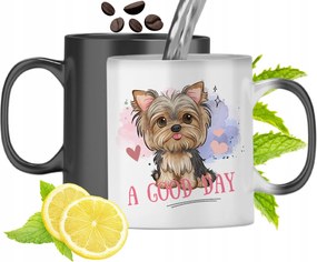 Mágikus Bögre Kutyával Színváltó Kutya fényképes nyomtatással